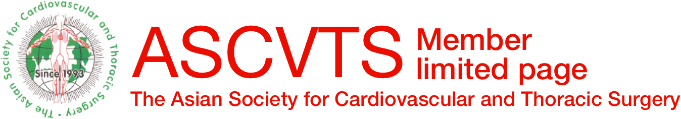 ASCVTS [The Asian Society for Cardiovascular and Thoracic Surgery] Member limited page